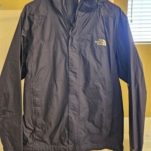 The North Face Men's Hooded Rain Jacket in Navy